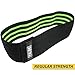 Tribe Lifting Resistance Hip Bands | Leg Band for Hip Work Out or Physical Therapy | Resistance Loops, Non-Slip Elastic Grippy Inner Layer | Men and Women | Black