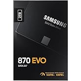 Samsung SSD 870 EVO, 2 TB, Form Factor 2.5 Inch, Intelligent Turbo Write, Magician 6 Software, Black