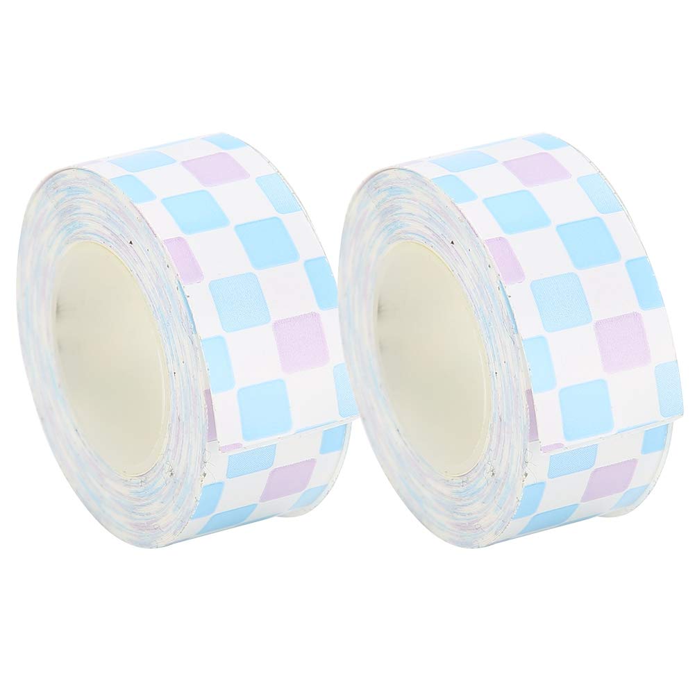 2 Packs Laminated Tape Blue Grid Practical Thermal Paper Printing Tape for King Jim Tepra Pro LR5C Office Supplies