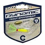 Dynamic Lures Weedless Trout Spinnerbait | For Fishing Bass, Trout, Perch, and Crappie | Count 1 (Chartreuse)