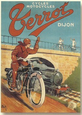 poster dibujo cafe racer 