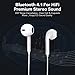 HAIDE Bluetooth Headphones, Wireless Headphones Headsets Earphones, Bluetooth Earbuds with Microphone for iPhone X/8/7/6, Galaxy S9/S8/S7/Google Pixel/Compatible with All Android & IOS