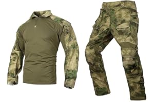 EMERSONGEAR Gen3 Uniform,Military Painball Suit,Army Airsoft Combat BDU Pants Shirt with Knee Pads