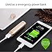 2 in 1 Mini Bluetooth Earpiece,V 4.1 Lipstick-Sized Portable In-Ear CVC 6.0 Noise Cancelling Hands-free Bluetooth Earphone with 900Amh Intelligent Power Bank