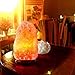 Himalayan Salt Lamp Natural Shape with Wooden Base, 6-8 Inches, 6ft UL-Approved Dimmer Switch Cord – Soothing Ambience, Air Purifier, Stress Relief, Bedroom & Office Decor, Wellness, Zen Lighting
