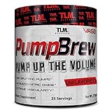 TLM Research | Pump Brew | Vaso 6 Nitric Oxide Booster | Extreme Vascularity & Skin Splitting Pumps | (Unflavored)