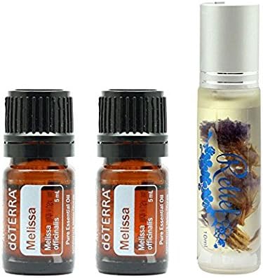 Essential Oil Starter Kit - 2x doTERRA Melissa 5ml + Lynitty Relief Roll On 10ml plus FREE Expedited Shipping