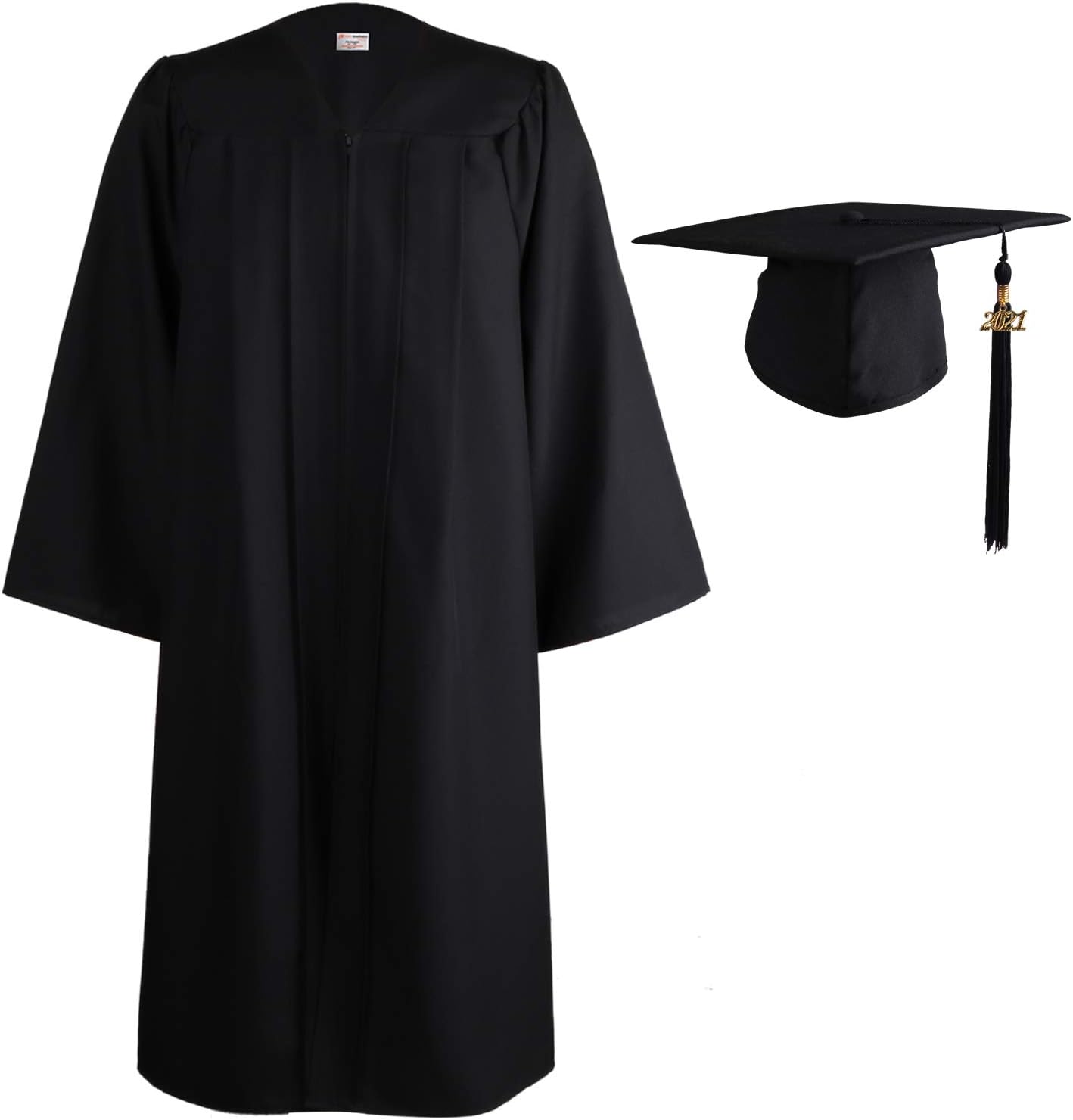 OSBO GradSeason Matte Graduation Gown Cap Tassel Set 2020 & 2021 for High School and Bachelor