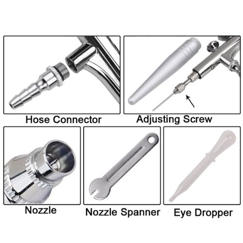 Professional 0.4mm Nozzle Single Action Gravity Feed Airbrush