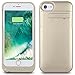 iPhone 8/7 Battery Case, Peyou 3200mAh Ultra Slim Rechargeable Extended Backup Battery Charger Power Bank Charging Case with Kickstand For iPhone 8, iPhone 7, iPhone 6, iPhone 6s 4.7 inch (GOLD)