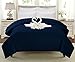 Swift Home King Comforter - Lightweight & Extra Soft Down Alternative Bedding - All-Season Comfortable Bed Comforter - Wrinkle Fade Stain Resistant - Navy, King
