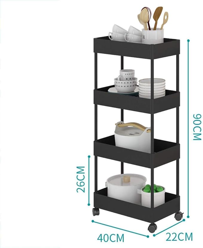 BXZ Küchenlagerwagen Servierwagen Inselwagen mit Rädern, Lagerwagen mit