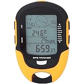 GPS for Hiking,Digital Compass Navigation GPS,GPS Navigation Receptor USB Portable Rechargeable Digital Altimeter Barometer L