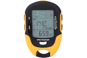 GPS for Hiking,Digital Compass Navigation GPS,GPS Navigation Receptor USB Portable Rechargeable Digital Altimeter Barometer L