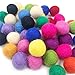 Kojoon Wool Felt Balls Beads 200pc 20mm Multicolors Wool Balls Christmas Decoration