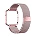 Fitbit Blaze Band,No1seller Milanese Loop Stainless Steel Band Bracelet Strap Wristband+Frame for Fitbit Blaze Smart Fitness Watch with Unique Magnet Lock (6.7-8.1”)