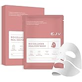 EJVIONPI Bio-Deep Collagen Face Mask, Overnight Deeply Hydrate, Korean-style Ultimate Skincare, Suitable for Ladies' Delicate
