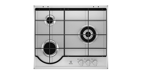 Encimera de gas - ELECTROLUX, Gas natural, 60 cm, 3 Quemadores, Inox :  182.84: Amazon.es: Grandes electrodomésticos