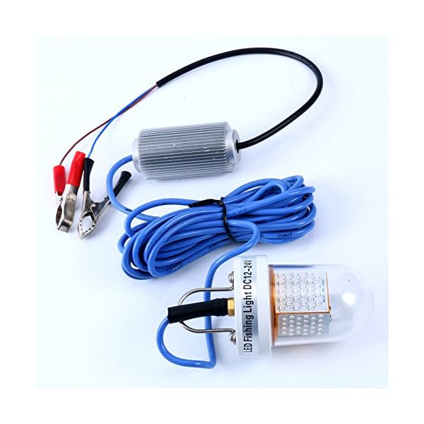 YaeMarine-Boat-Marine-Green-12V-24V-60W-126LED-3780-Lumens-IP68-Lure-Bait-Finder-Night-Fishing-Light-Submersible-Deep-Drop-Underwater-Light-Green-60W