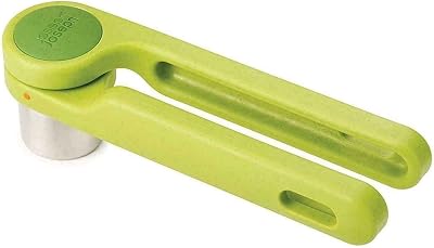 Joseph Joseph Helix Garlic Press Green Easy Crush Action Dishwasher Safe