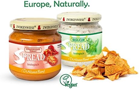 Vegan Spread 2Pack – Basil & Sun dried tomatoes. Dairy free, Gluten free. Delicious vegan spreads with rich taste & creamy texture. Only select ingredients. For yummy vegan sandwiches or vegan dips.
