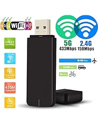 Your IPTV GUY COM 5G 2.4G Dual Bands 600Mbps WiFi USB Dongle Stick Adapter for MAG 250, MAG 254, Laptop, PC, Windows