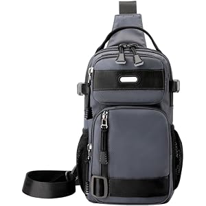 Adjustable Oxford Cloth Casual Chest Bag Multi-pocket outdoor Hiking Work | Water-Resistant Oxford Large Capacity Lightweight