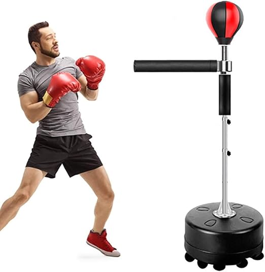 360° Swing Arm Boxing Ball, Adjustable Height Freestanding Punching