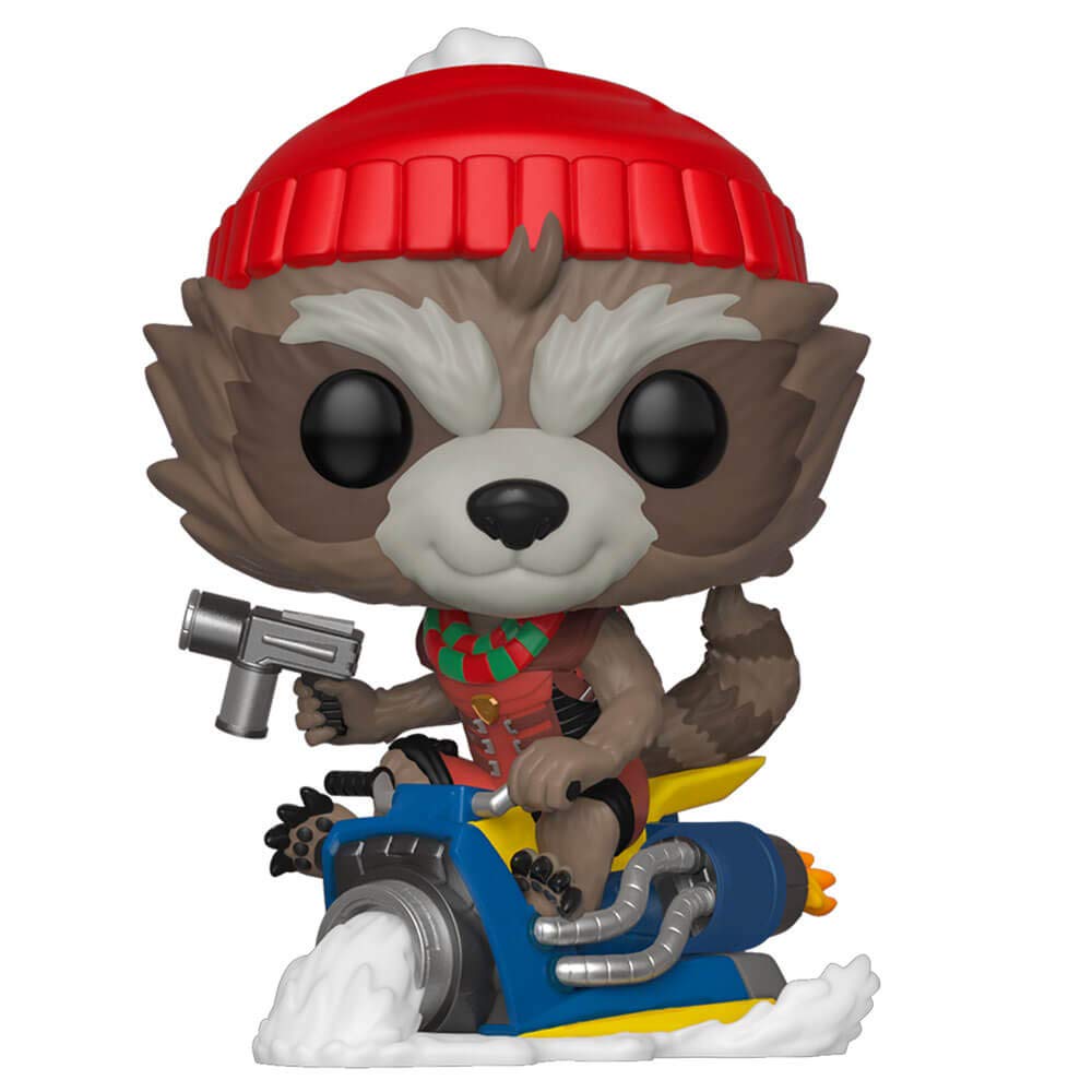 Funko POP!. Bobble Marvel: Holiday-Rocket Raccoon Collectible Figure - Guardians Of the Galaxy - Collectable Vinyl Figure - Gift Idea - Official Merchandise - Toys for Kids & Adults - Movies Fans — image 1