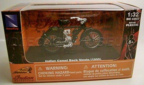 1906 '06 INDIAN CAMEL BACK SINGLE MOTORCYCLE BIKE NEWRAY 1:32 DIECAST