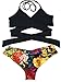 ZD Z-DEAR THE BEST LOVE Women’s Sexy Low Waist Bandage Bikini Beachwear Swimsuit Black-L