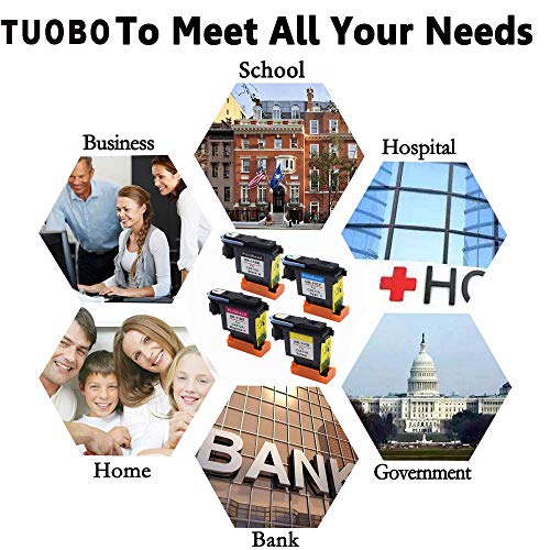 Tuobo Remanufactured Printhead Replacement for 11 Printhead C4810A C4811A C4812A C4813A Fit for HP Designjet 70 90 100 110 500 510 500ps 800ps 9110 K850