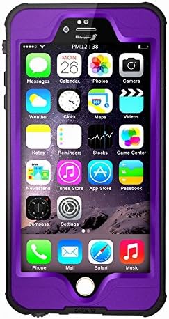 TopSun IP68 Water Proof Case for Apple iPhone 6 / 6s Plus - Purple 5.5"