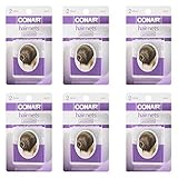 Conair Brown Ultra Fine Mesh Hair Nets - 12pc - #55577 One Size Invisible Edge