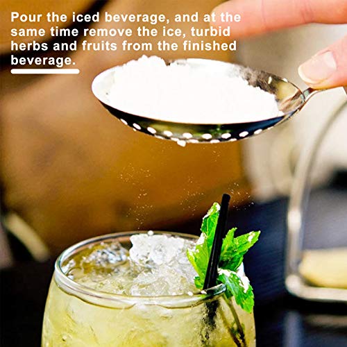 Julep-Sieb Bar Cocktail Sieb Strainer Edelstahl Cocktail Sieb Löffel Barsieb für Hause Oder Gewerbliche Bar Edelstahl… – Bild 4