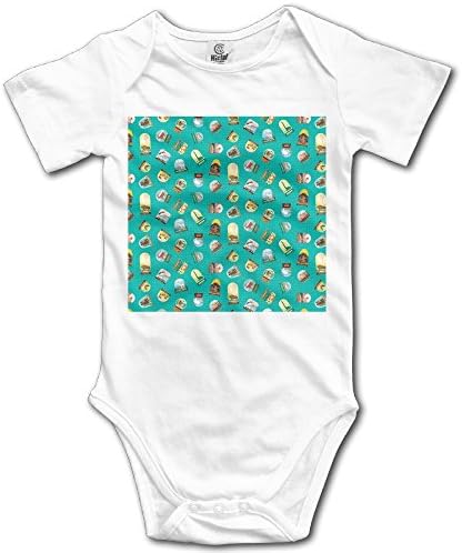 WENXIANSGTISF American Snowglobe Romper Climb Short Sleeve Novelty Deluxe Baby Newborn White