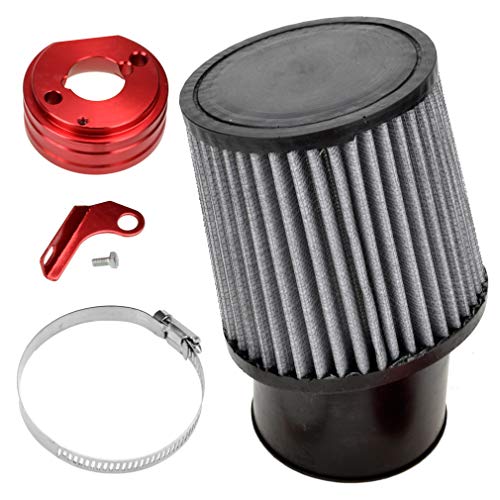 HIAORS Air Filter With Adapter Kit for 6.5 HP Honda Clone GX160 GX200