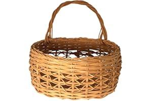 V.I. Reed & Cane, Inc. Mail Basket Weaving Kit - Basket, Natural, Oval, Reed, Crisscross Pattern, Braided Border