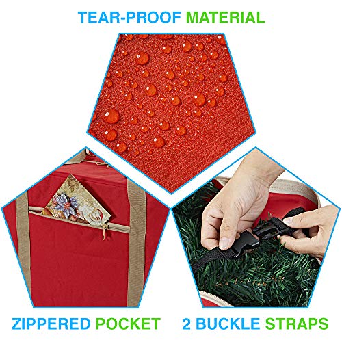 ProPik Rolling Christmas Tree Storage Bag, Fits Up to 9 ft. Xmas Tree