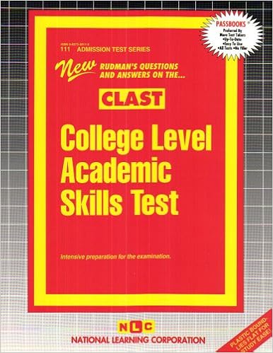College Level Academic Skills Test Clast Admission Test - 