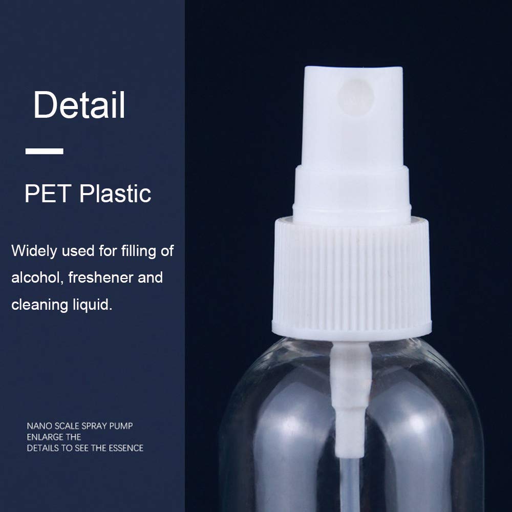 Spray Bottle Masqudo 3.4oz/100ml Clear Empty Fine Mist Plastic Mini Travel Bottle Set Spray Bottles for Essential Oils Perfumes Cleaning Products Aromatherapy (3Pack) : Beauty