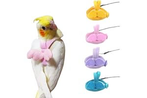 Cyblinia Adjustable Bird Harness Leash Parrot Flying Rope Straps Outdoor Training Traction Rope for Small Parrots, Random Color