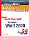 Sams Teach Yourself Microsoft Word 2000 in 24 Hours by 