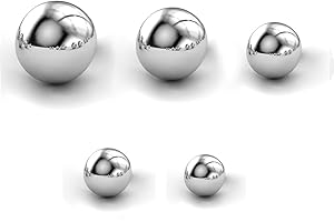 QZSTEELBALL Assorted Loose Bicycle Bearing Balls 1/4Inch,7/32Inch,3/16Inch,5/32Inch and 1/8Inch(500Pcs)
