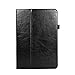 GMYLE(TM) Black Crazy Horse Pattern PU Leather Slim Folio Magnetic Flip Stand Case Cover with Wake Up Sleep Function for Barnes & Noble Nook HD+ Plus 9