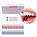 Interdental Brush, Hismith 50 Count Toothpick Tooth Flossing Head Oral Dental Hygiene Brush, Tooth Cleaning Tool