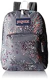 JanSport Superbreak Backpack - Shady Grey Sprinkled Floral / 16.7H x 13W x 8.5D
