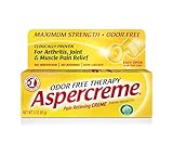 Aspercreme Odor Free Topical Analgesic Cream, 3 Ounce