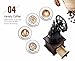 Fecihor Manual Coffee Grinder With Grind Settings and Catch Drawer - Classic Vintage Style Manual Hand Grinder Coffee Mill