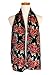 Christmas Scarf - Christmas Candy cane, Poinsettia Design w/ Gift Box By Knitting Factory